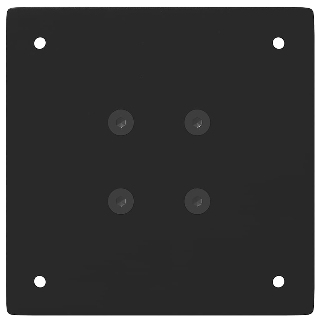 vidaXL Coffee Table Legs 4 pcs Black 30-32 cm Steel