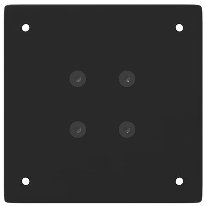 vidaXL Coffee Table Legs 4 pcs Black 30-32 cm Steel