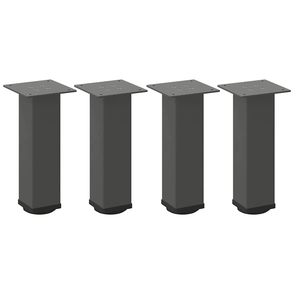 vidaXL Coffee Table Legs 4 pcs Anthracite 30-32 cm Steel