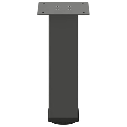 vidaXL Coffee Table Legs 4 pcs Anthracite 30-32 cm Steel