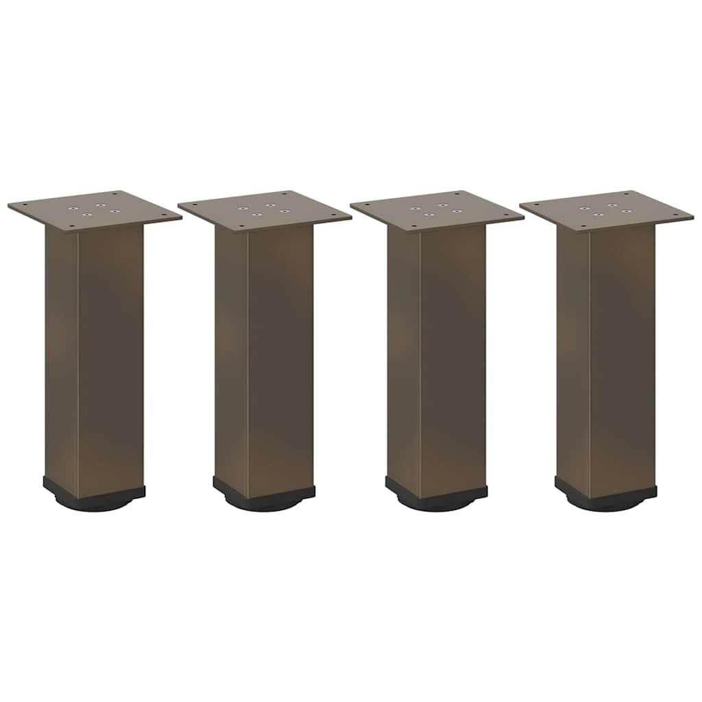 vidaXL Coffee Table Legs 4 pcs Natural Steel 30-32 cm Steel