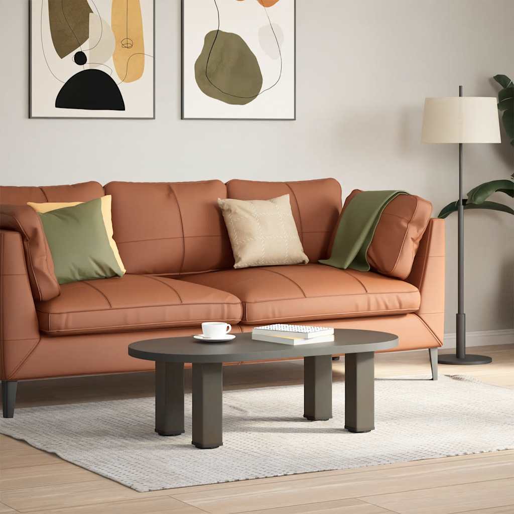 vidaXL Coffee Table Legs 4 pcs Natural Steel 30-32 cm Steel