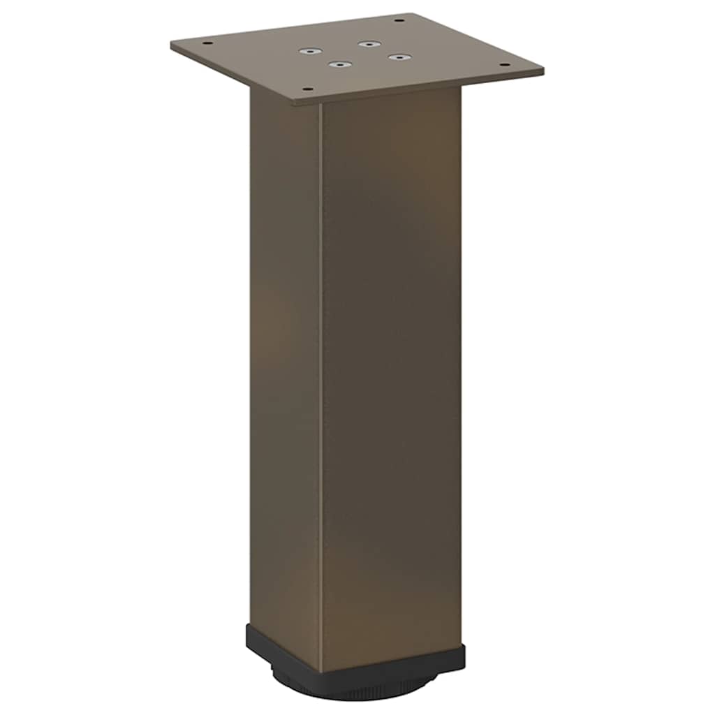 vidaXL Coffee Table Legs 4 pcs Natural Steel 30-32 cm Steel