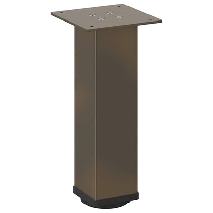 vidaXL Coffee Table Legs 4 pcs Natural Steel 30-32 cm Steel