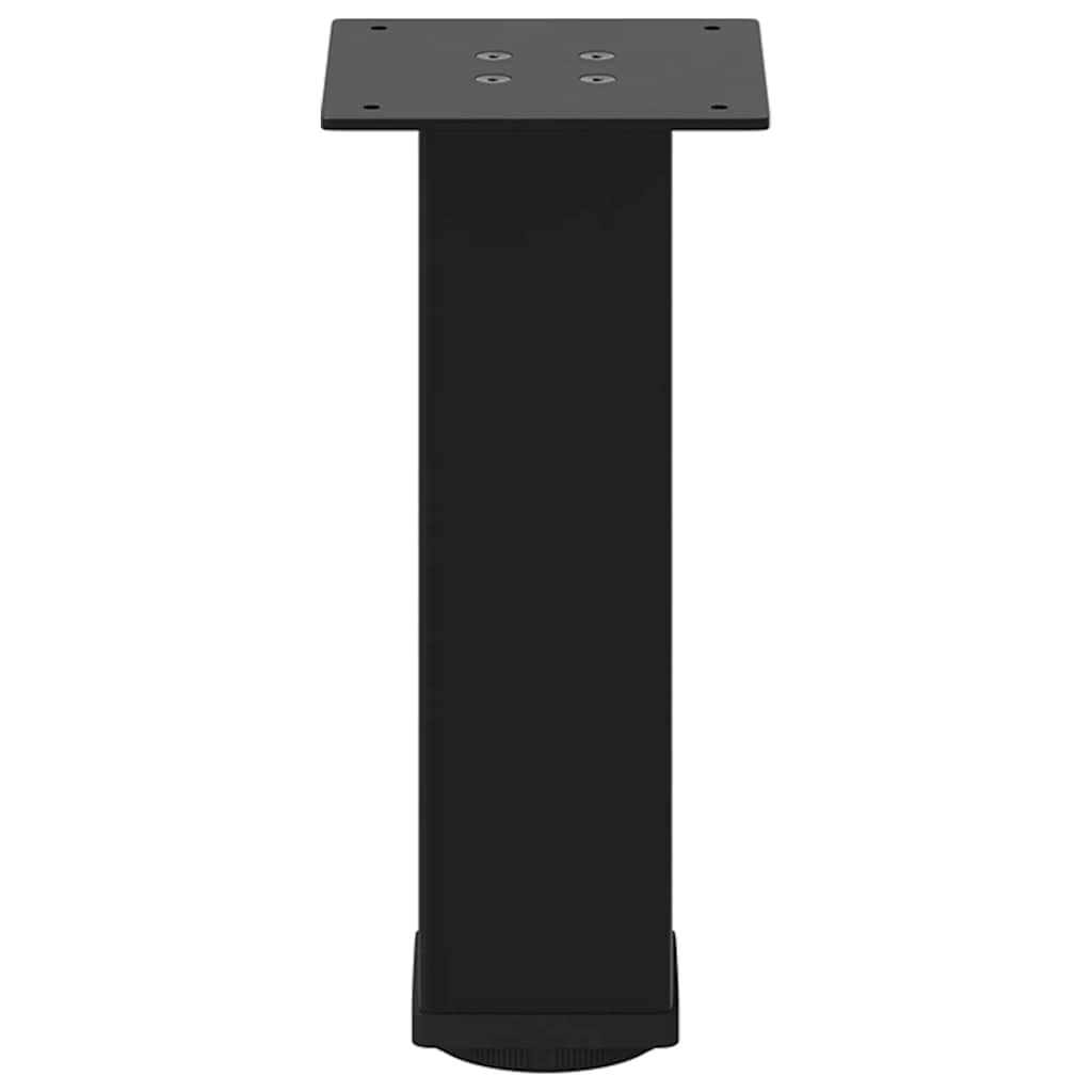 vidaXL Coffee Table Legs 4 pcs Black 42-44 cm Steel
