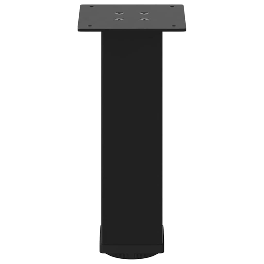 vidaXL Coffee Table Legs 4 pcs Black 42-44 cm Steel