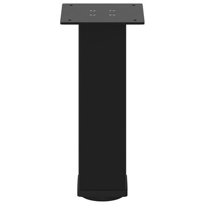 vidaXL Coffee Table Legs 4 pcs Black 42-44 cm Steel