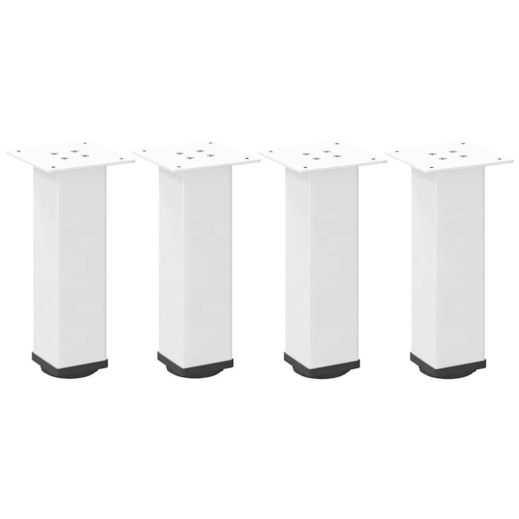 vidaXL Coffee Table Legs 4 pcs White 42-44 cm Steel