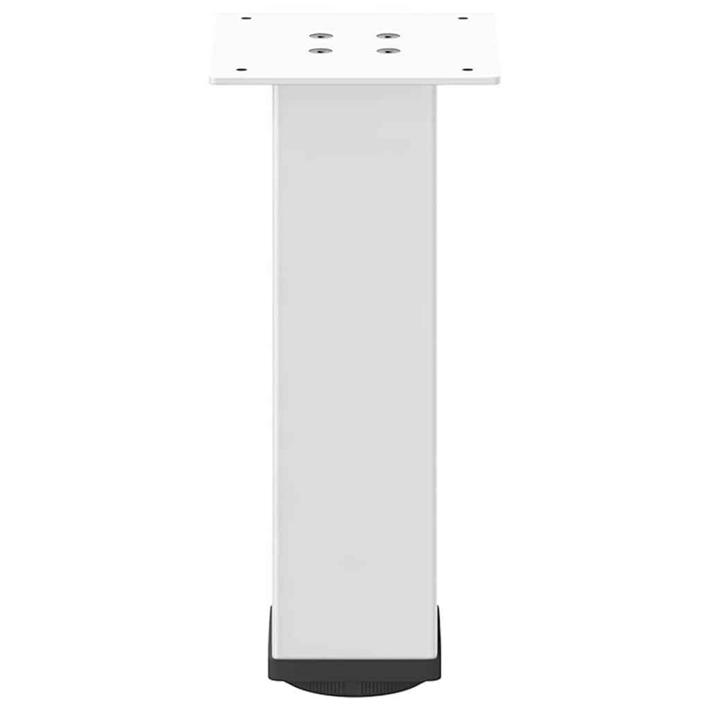 vidaXL Coffee Table Legs 4 pcs White 42-44 cm Steel