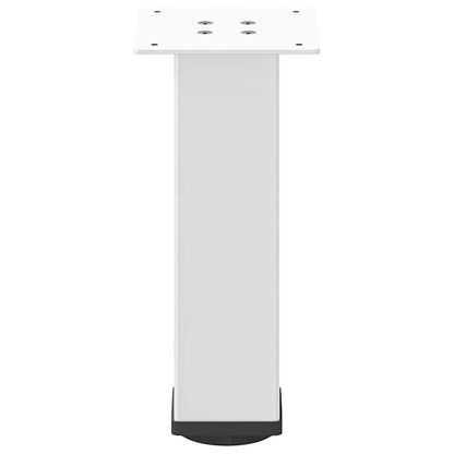 vidaXL Coffee Table Legs 4 pcs White 42-44 cm Steel