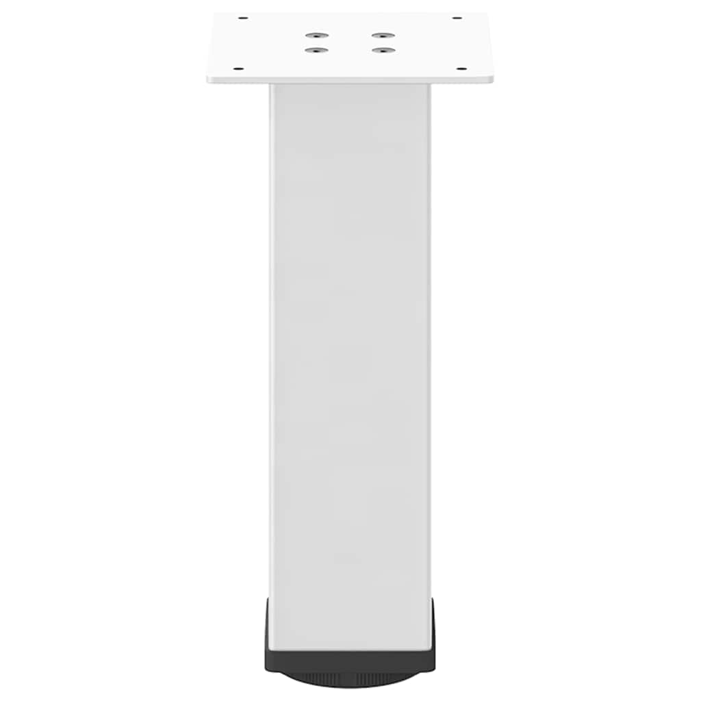 vidaXL Coffee Table Legs 4 pcs White 42-44 cm Steel