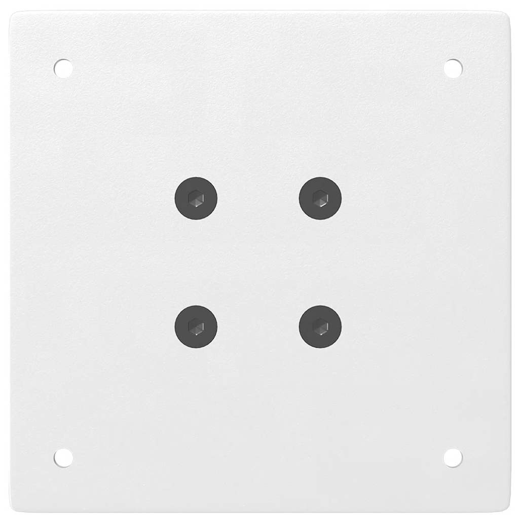 vidaXL Coffee Table Legs 4 pcs White 42-44 cm Steel