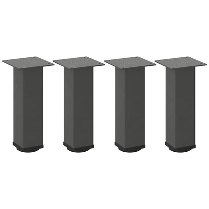 vidaXL Coffee Table Legs 4 pcs Anthracite 42-44 cm Steel
