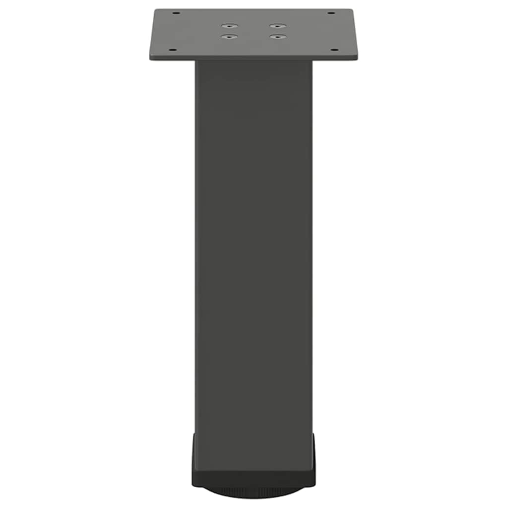 vidaXL Coffee Table Legs 4 pcs Anthracite 42-44 cm Steel