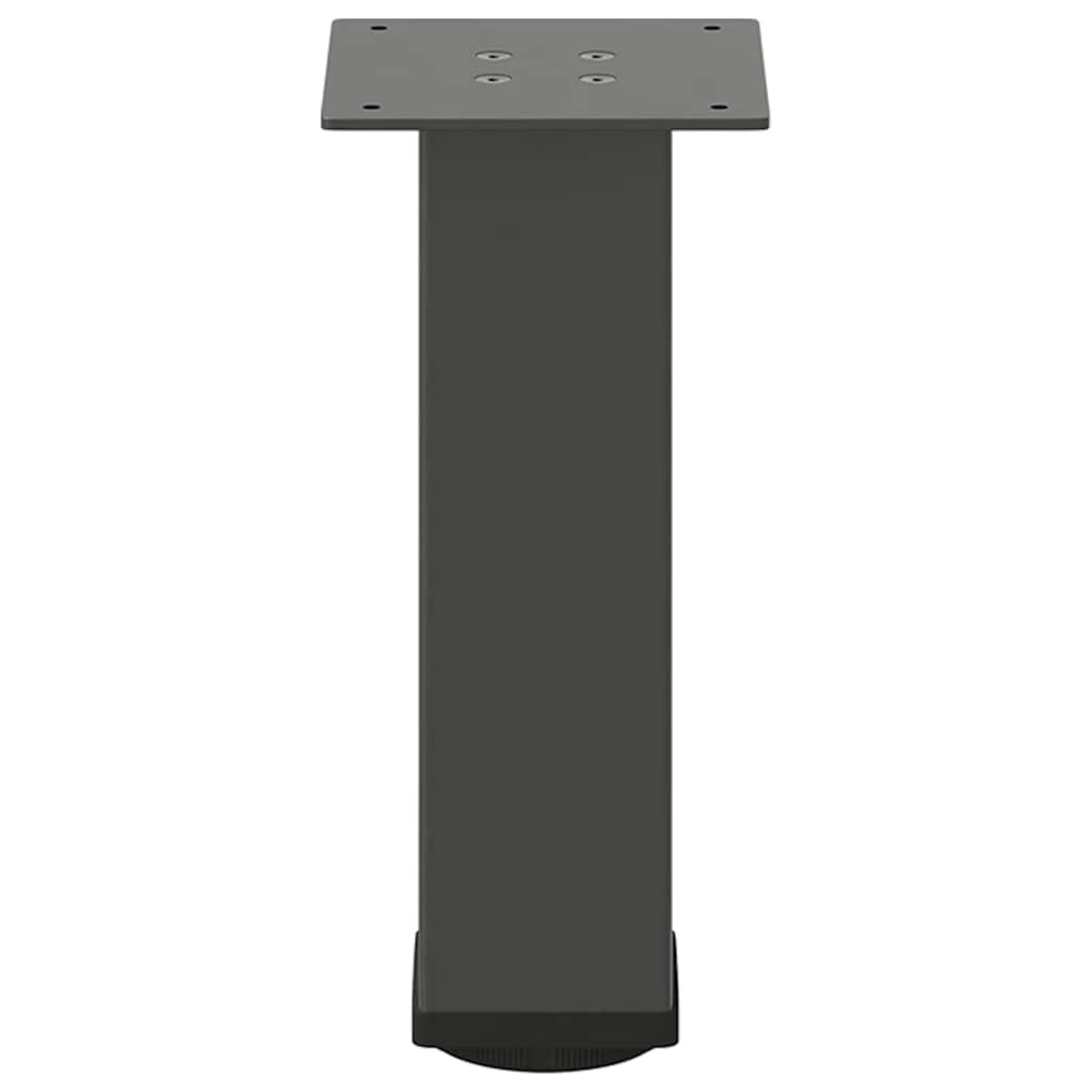 vidaXL Coffee Table Legs 4 pcs Anthracite 42-44 cm Steel