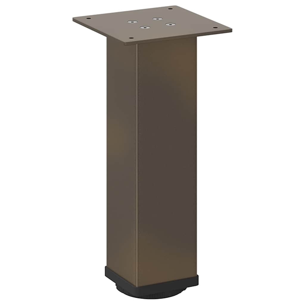 vidaXL Coffee Table Legs 4 pcs Natural Steel 42-44 cm Steel