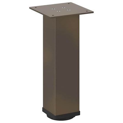 vidaXL Coffee Table Legs 4 pcs Natural Steel 42-44 cm Steel
