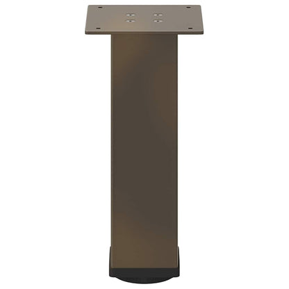 vidaXL Coffee Table Legs 4 pcs Natural Steel 42-44 cm Steel