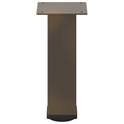 vidaXL Coffee Table Legs 4 pcs Natural Steel 42-44 cm Steel