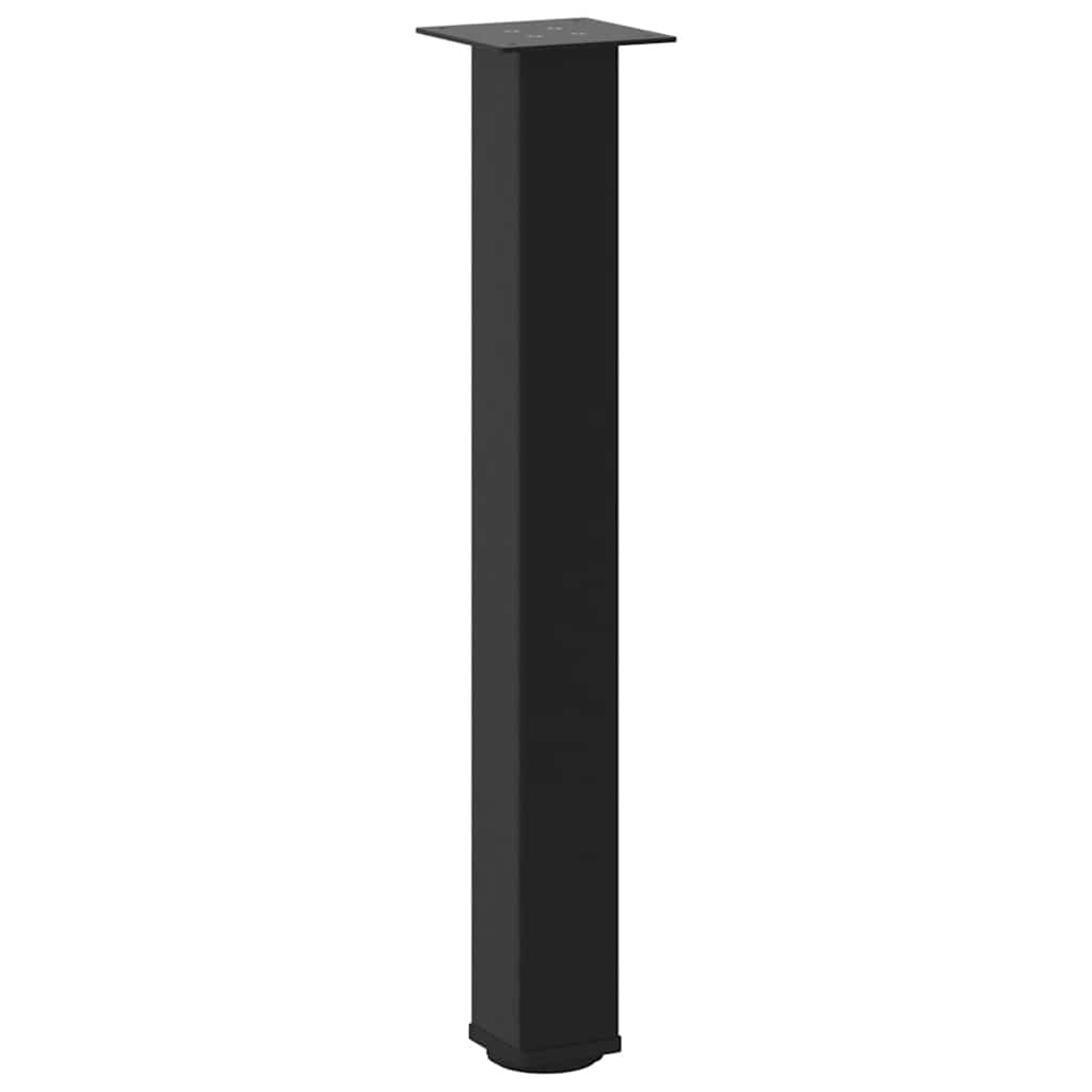 vidaXL Console Table Legs 4 pcs Black 72-74 cm Steel