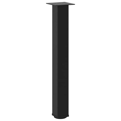 vidaXL Console Table Legs 4 pcs Black 72-74 cm Steel