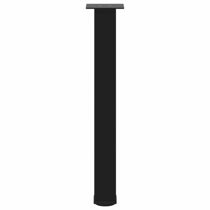 vidaXL Console Table Legs 4 pcs Black 72-74 cm Steel