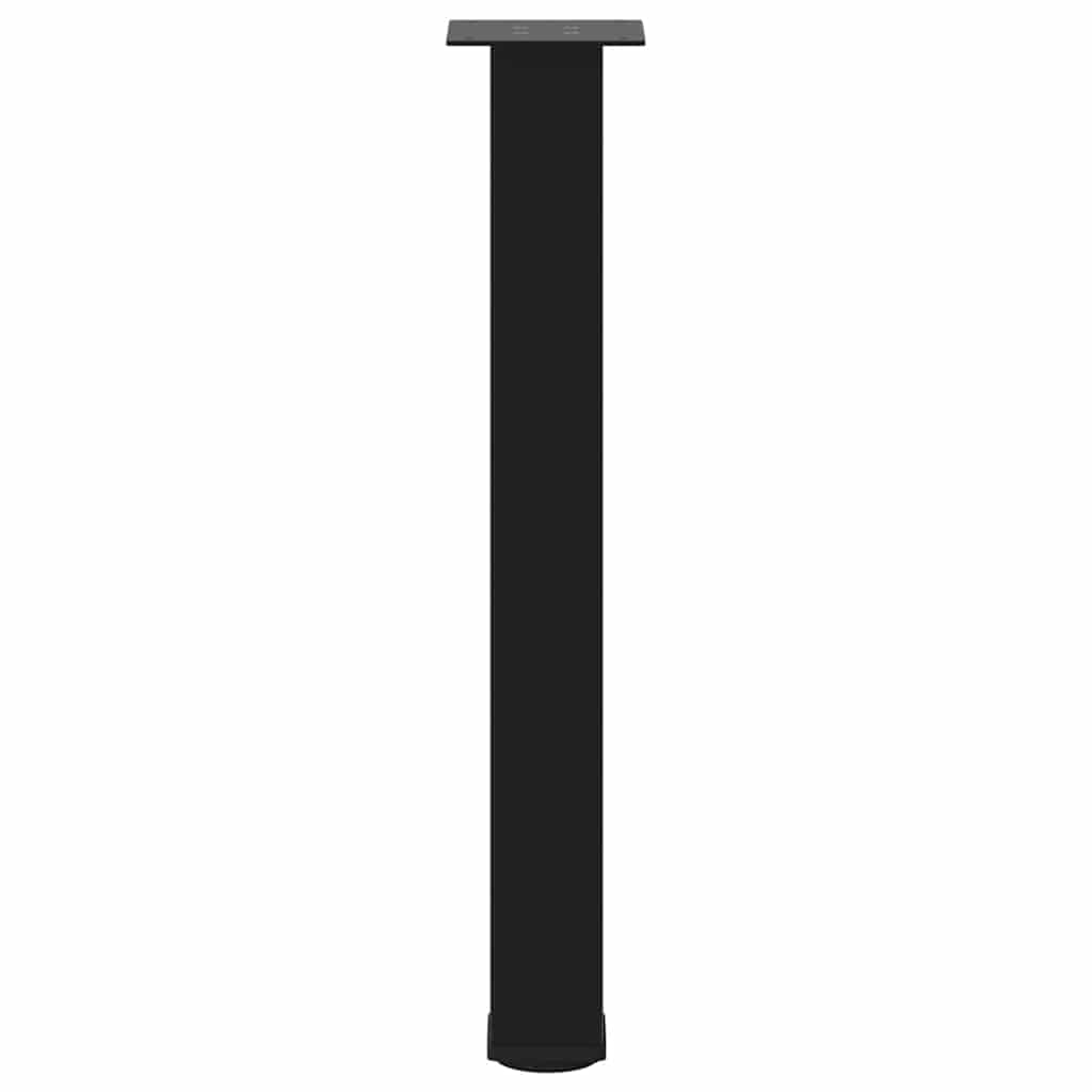 vidaXL Console Table Legs 4 pcs Black 72-74 cm Steel