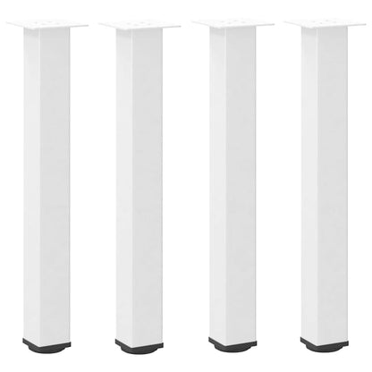 vidaXL Console Table Legs 4 pcs White 72-74 cm Steel