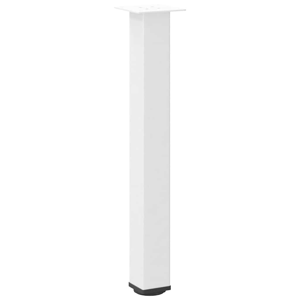 vidaXL Console Table Legs 4 pcs White 72-74 cm Steel