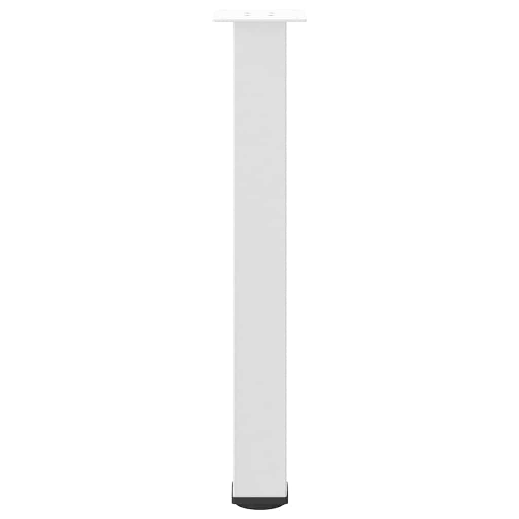 vidaXL Console Table Legs 4 pcs White 72-74 cm Steel