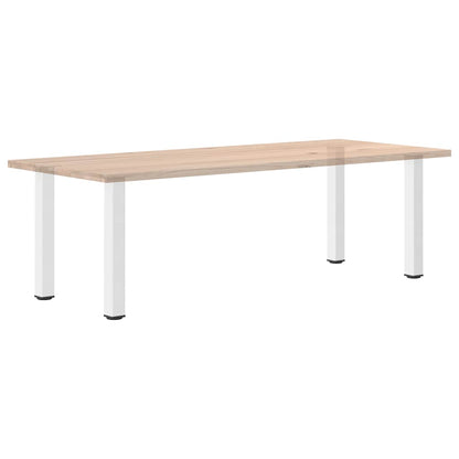 vidaXL Console Table Legs 4 pcs White 72-74 cm Steel