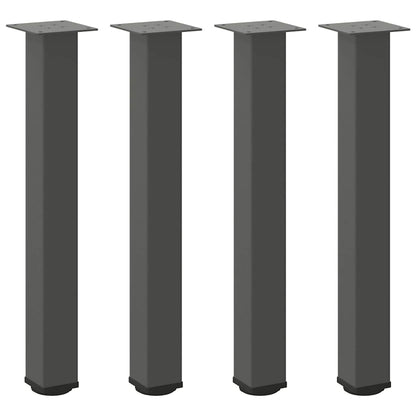 vidaXL Console Table Legs 4 pcs Anthracite 72-74 cm Steel