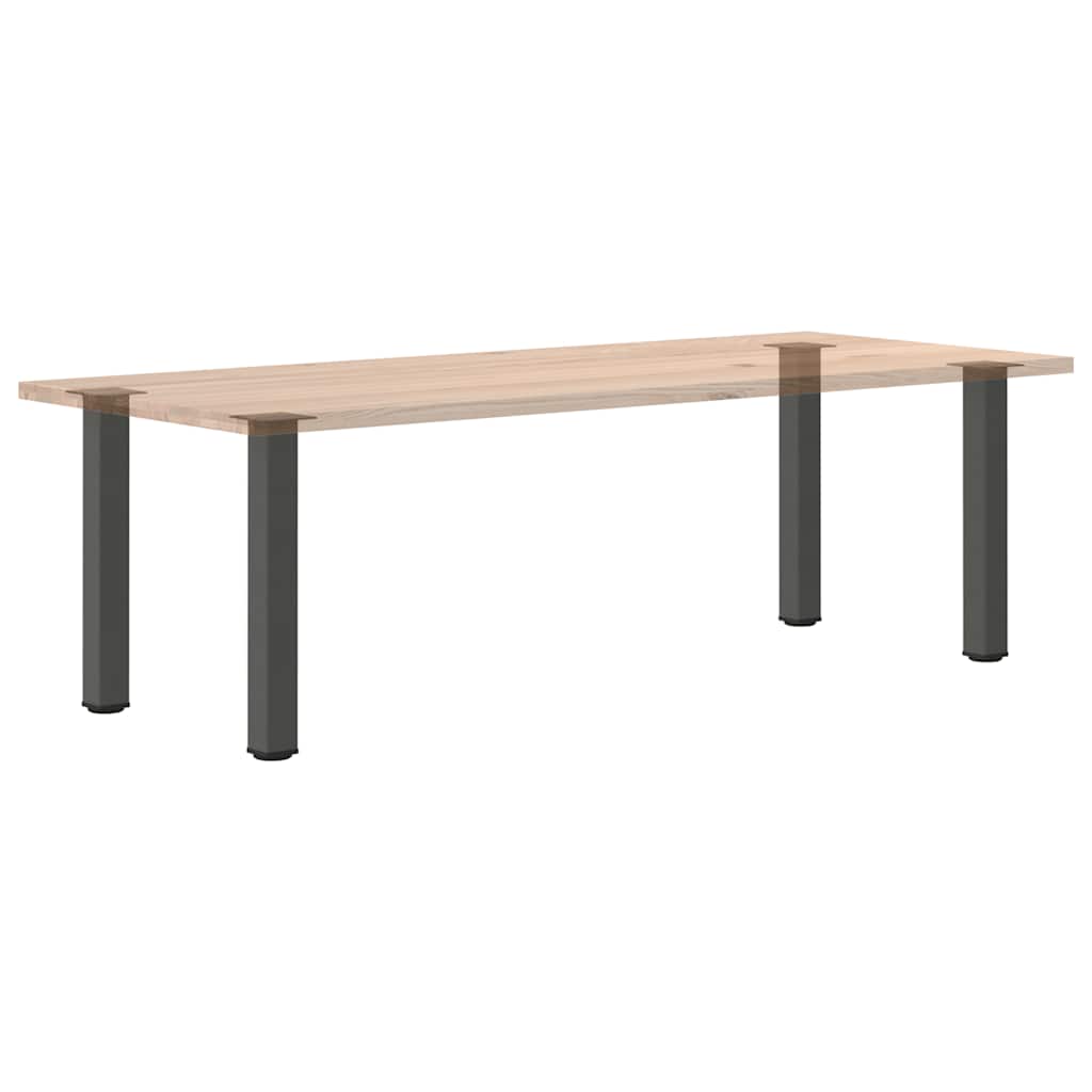 vidaXL Console Table Legs 4 pcs Anthracite 72-74 cm Steel