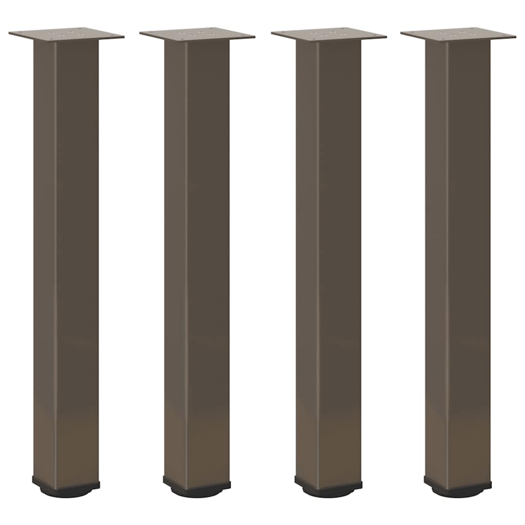 vidaXL Console Table Legs 4 pcs Natural Steel 72-74 cm Steel
