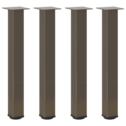 vidaXL Console Table Legs 4 pcs Natural Steel 72-74 cm Steel