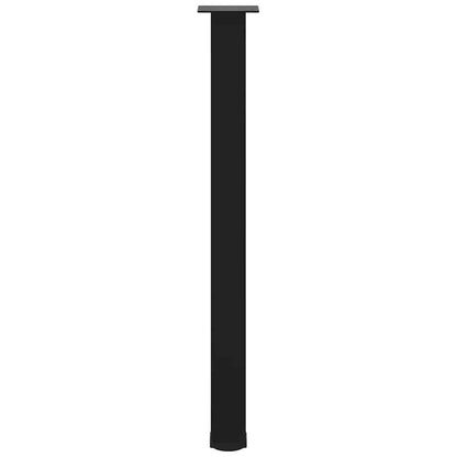 vidaXL Bar Table Legs 4 pcs Black 90-92 cm Steel
