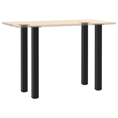 vidaXL Bar Table Legs 4 pcs Black 90-92 cm Steel