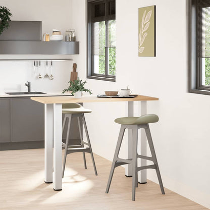 vidaXL Bar Table Legs 4 pcs White 90-92 cm Steel