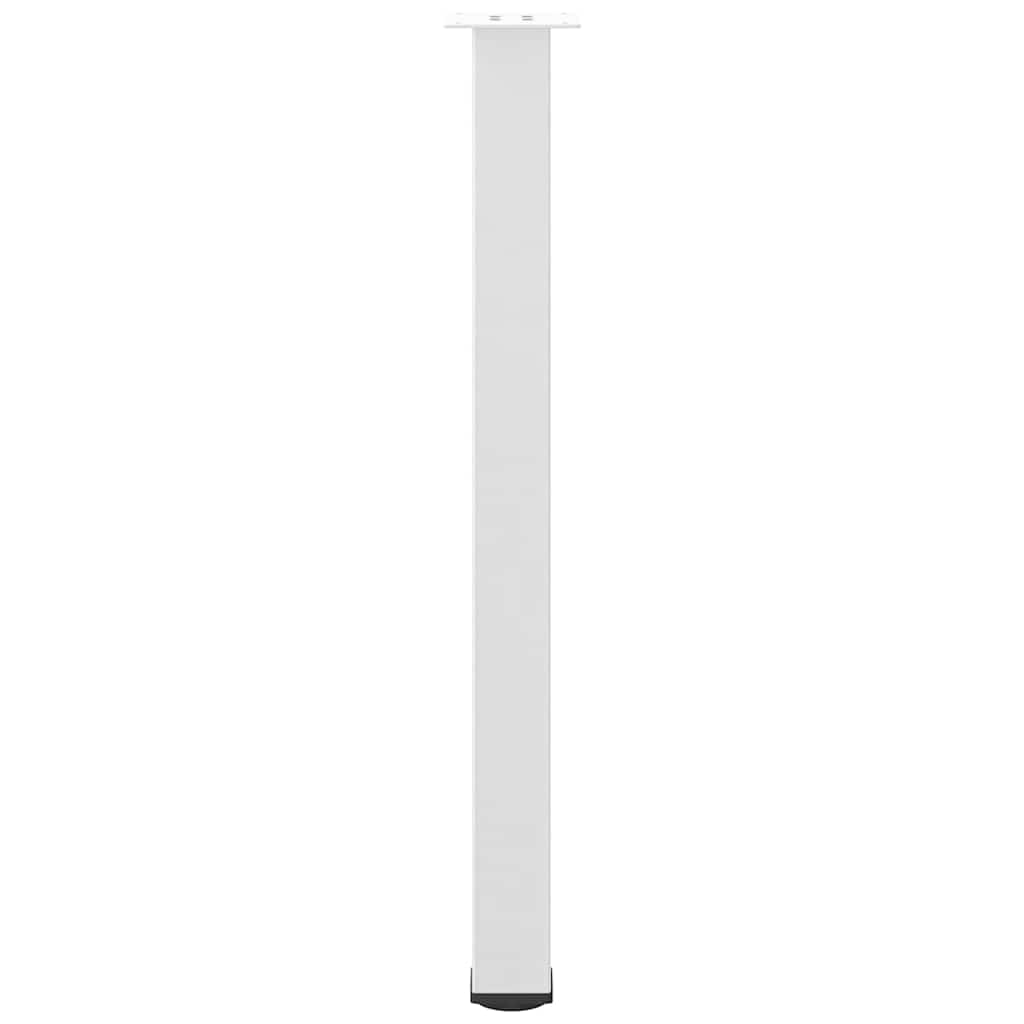 vidaXL Bar Table Legs 4 pcs White 90-92 cm Steel