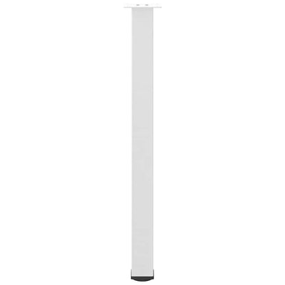 vidaXL Bar Table Legs 4 pcs White 90-92 cm Steel