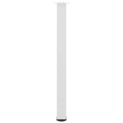 vidaXL Bar Table Legs 4 pcs White 90-92 cm Steel