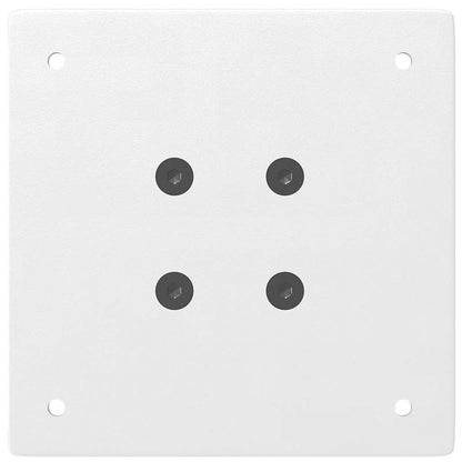 vidaXL Bar Table Legs 4 pcs White 90-92 cm Steel
