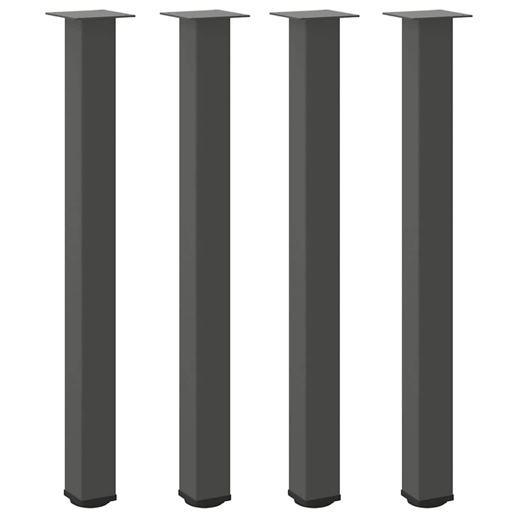 vidaXL Bar Table Legs 4 pcs Anthracite 90-92 cm Steel
