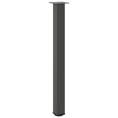 vidaXL Bar Table Legs 4 pcs Anthracite 90-92 cm Steel