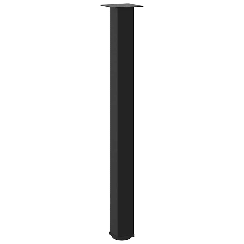 vidaXL Bar Table Legs 4 pcs Black 100-102 cm Steel