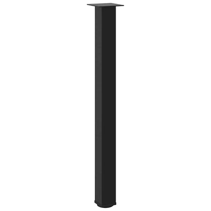 vidaXL Bar Table Legs 4 pcs Black 100-102 cm Steel