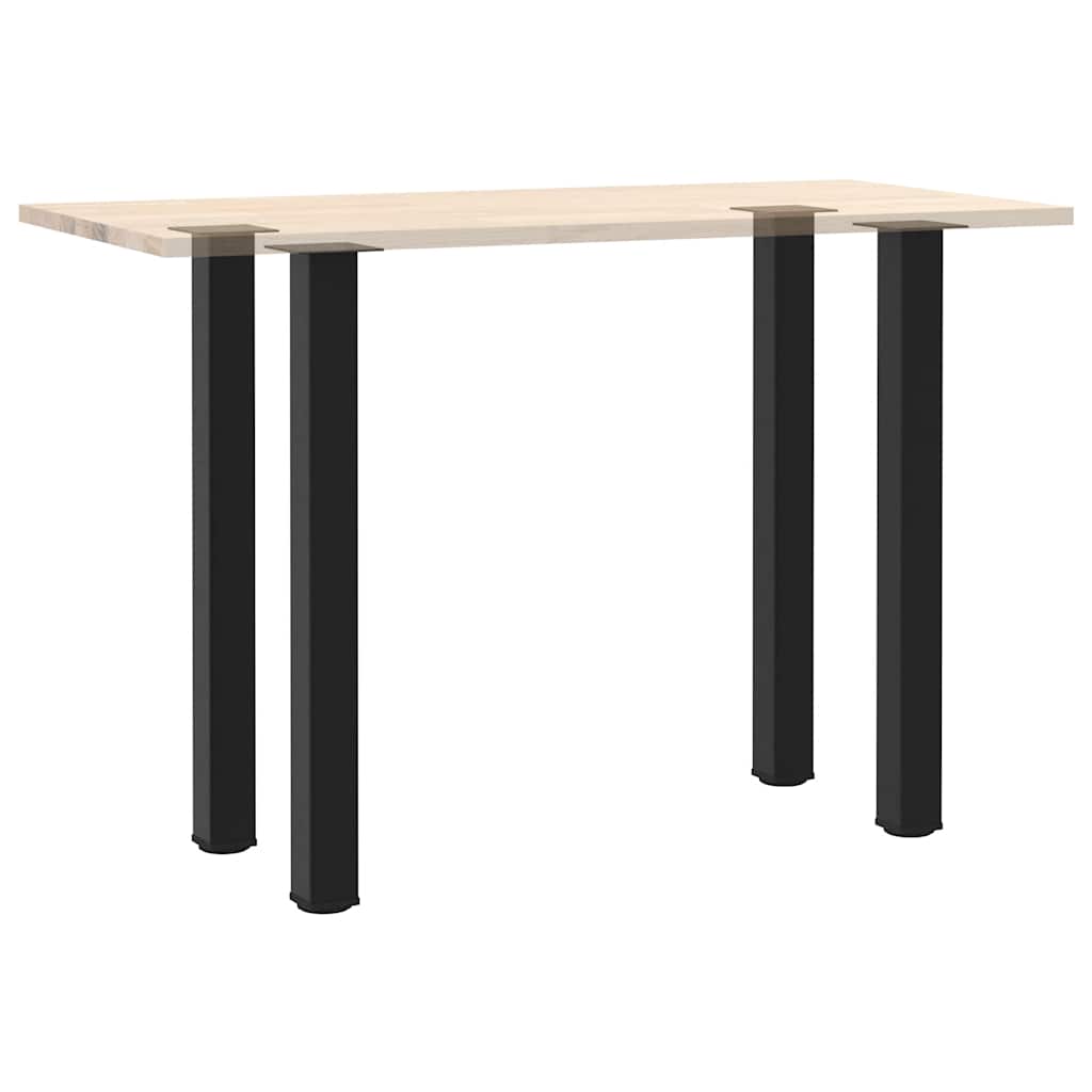 vidaXL Bar Table Legs 4 pcs Black 100-102 cm Steel