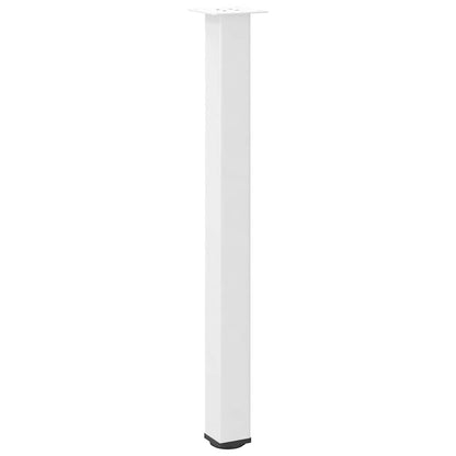 vidaXL Bar Table Legs 4 pcs White 100-102 cm Steel