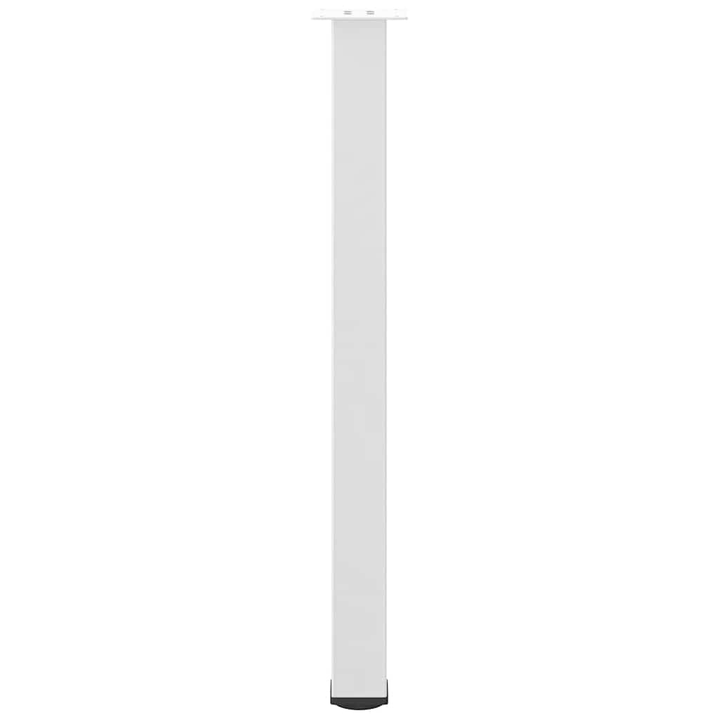 vidaXL Bar Table Legs 4 pcs White 100-102 cm Steel