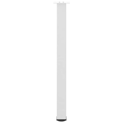 vidaXL Bar Table Legs 4 pcs White 100-102 cm Steel